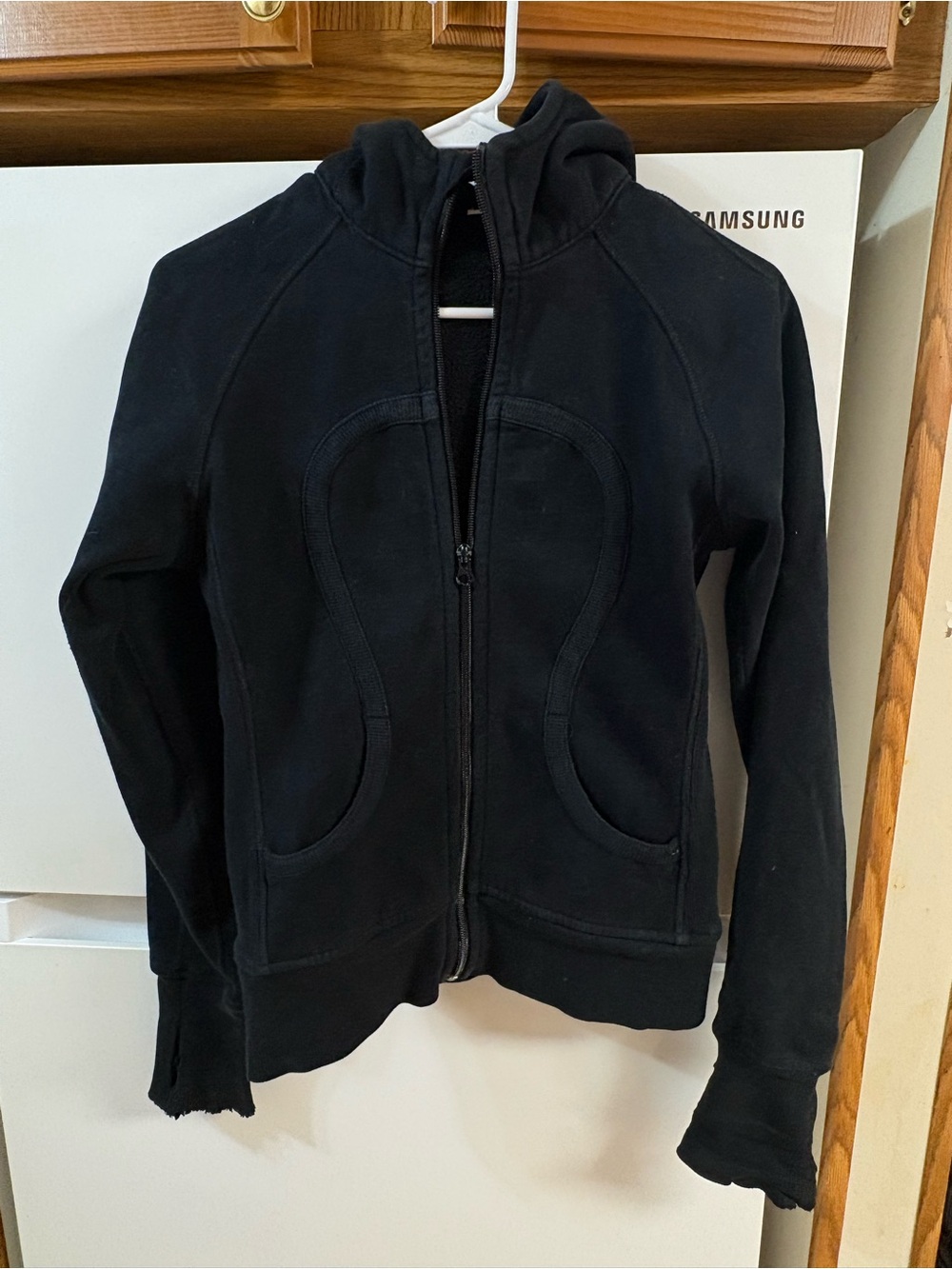 Kids Black Zip-Up Hoodie Jacket
